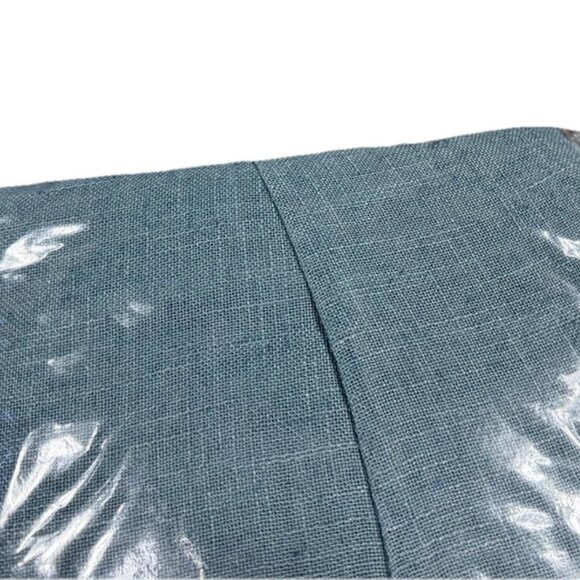 Miulee NEW 2 Blue Linen Blend Curtains Panels Drapes 108 Long Rod Pocket Pair - Picture 3 of 4